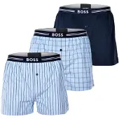 BOSS Boxershorts marine / lichtblauw / wit / offwhite