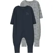 Name it Nachtkledij navy / grijs gemêleerd