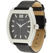 GUESS Analoog horloge 'Punctual' zwart / zilver