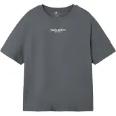 Name it Shirt 'NKMBrody' donkergrijs / wit
