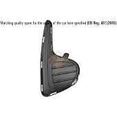 ISAM 2321716 Ventilatiegrille, bumper