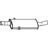 VEGAZ MS-417ERNS Uitlaat middendemper