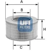 Ufi 27.956.00 Luchtfilter