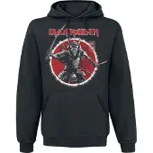 Iron Maiden Trui met capuchon - Eddie Warrior - S tot XXL - voor Mannen - zwart | Maat XXL