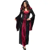 Boland Vampire mistress kostuum dames zwart.rood maat 40/42 (M)