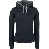Black premium by emp Trui met capuchon - Teddy Hoodie - S tot XXL - voor Vrouwen - zwart - Maat L