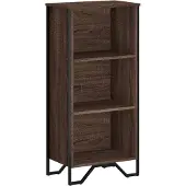 vidaXL Boekenkast 50x31x106 cm bewerkt hout bruin eikenkleurig