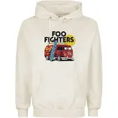 Foo Fighters Trui met capuchon - VAN Men Off - S tot XXL - voor Mannen - beige - Maat XL