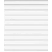 vidaXL Zebra rolgordijn 125x150 cm stofbreedte 120,9cm polyester wit