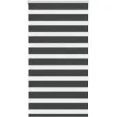 vidaXL Zebra rolgordijn 75x150 cm stofbreedte 70,9 cm zwart