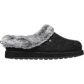 SKECHERS Keepsakes Ice Angel Polyester Dames Pantoffels In Antracietkleur