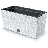 Prosperplast 8l Furu Collection 39.5x18.5x19.5 Cm Za5231 Flowerpot Zilver