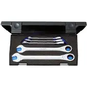 Gedore 2297434 7R-005 Steek-ringratelsleutelset 5-delig Sleutelbreedte (metrisch) 8 - 19 mm