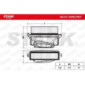 Stark SKAF-0060767 Luchtfilter