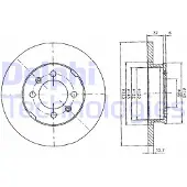 Delphi BG2150 Remschijf