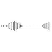 ERA Benelux DA60736 Aandrijfas