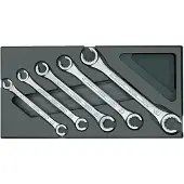 Gedore 1731157 1500 ES-400 Dubbele ringsleutelset 5-delig Sleutelbreedte (metrisch) 8 - 19 mm