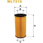 WIX FILTERS WL7316 Oliefilter