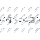 NTY NPW-HY-523 Aandrijfas