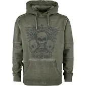 Rock Rebel by EMP Trui met capuchon - Kapuzenpullover mit Prints - S tot 5XL - voor Mannen - olijf - Maat 3XL
