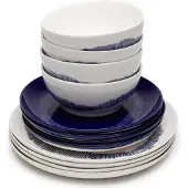 Serax Ottolenghi Feast Serviesset Wit/Blauw (13 delig) 4 personen