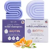 Kitsch Biotin Purple Toning Shampoo Bar & Conditioner Bar Combo Pack