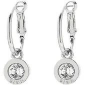 Biba Oorhangers Zilver met gekleurde steen Groot Crystal