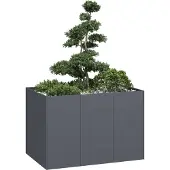 vidaXL Plantenbak 120x80x80 cm staal antracietkleurig