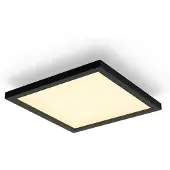 Philips Aurelle paneellamp White Ambiance vierkant zwart