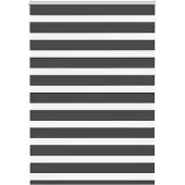 vidaXL Zebra rolgordijn 105x100 cm stofbreedte 100,9 cm zwart