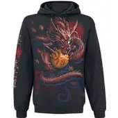 Spiral - Gothic Trui met capuchon - Samurai - S tot XXL - voor Mannen - zwart | Maat M