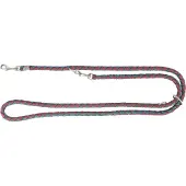 Trixie hondenriem cavo verstelbaar sangria/petrol 200x1,2 cm