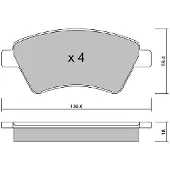 AISIN BPRE-1002 Remblokken