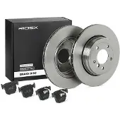 RIDEX 3405B0858 Remschijven en blokken