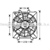 PRASCO TO7507 Koelventilator