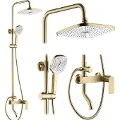 REA My1902-77Gg Storm Regendouche Geborsteld Goud 144Cm