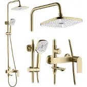 REA My1902-78Gg Storm Regendouche Geborsteld Goud 136Cm