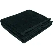 Organic handdoek 50x100 cm zwart