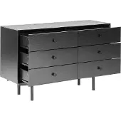 Beliani ALCESTER - Ladekast - Zwart - MDF