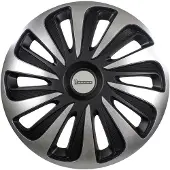 Michelin Wieldoppen 15 inch - NVS - zilver/zwart (set van 4)