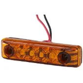 Hella Zijmarkerl.LED 12V 4 LEDs kabel 150mm