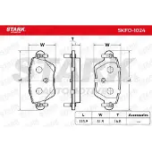 Stark SKFO-1024 Remblokken