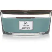 Woodwick Heartwick Flame Ellipse Geurkaars - Evergreen Cashmere - 50 branduren