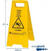Westcott waarschuwingsbord Easy Absorb, tweezijdig