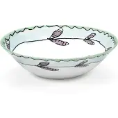 Serax Blossom Milk Kom Laag M - Serveerkommen Beenderporselein Blue - B9223116-403