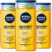 Nivea 3x Nivea Men Boost Douchegel 250 Ml
