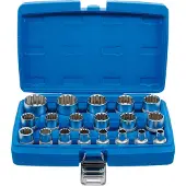 Bgs Dopsleutel + dopmoer, Doppenset Gear Lock drive square drive 12,5 mm (1/2") 19 st.