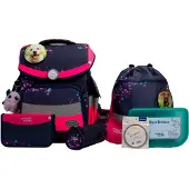 School-mood Timeless Pro Schooltas set 7-delig paars