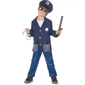 Vegaoo - Politievermomming voor kinderen met accessoires