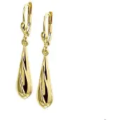 Trendjuwelier huiscollectie Oorhangers Geelgoud Glanzend 40 mm x 7 mm